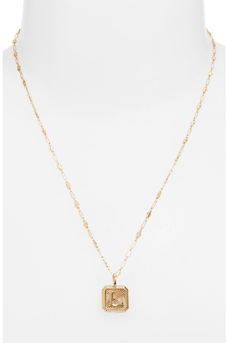 Harlow Initial Pendant Necklace, Alternate, color, GOLD - L