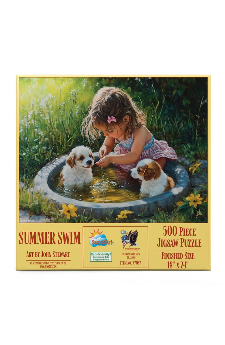 Sunsout Summer Swim 500 piece Jigsaw Puzzle for Adults, Alternate, color, Multicolor