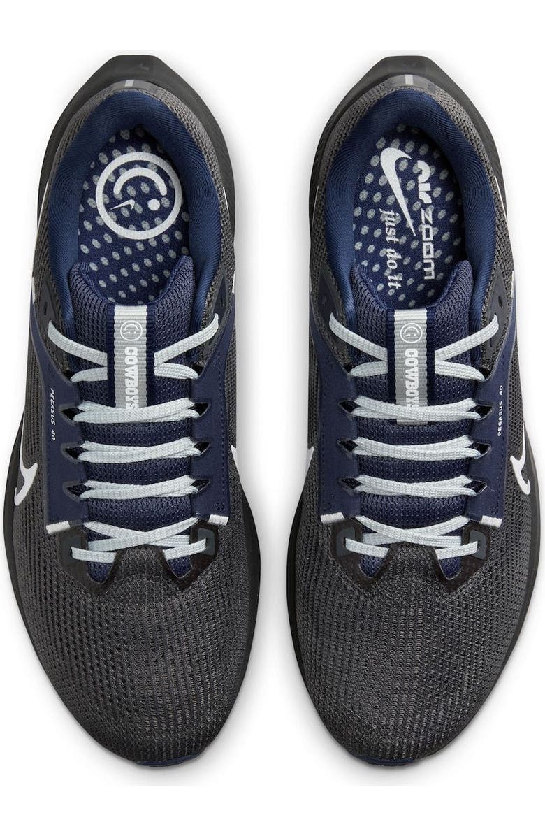 Nike Unisex Nike Anthracite Dallas Cowboys Zoom Pegasus 40 Running Shoe, Alternate, color,