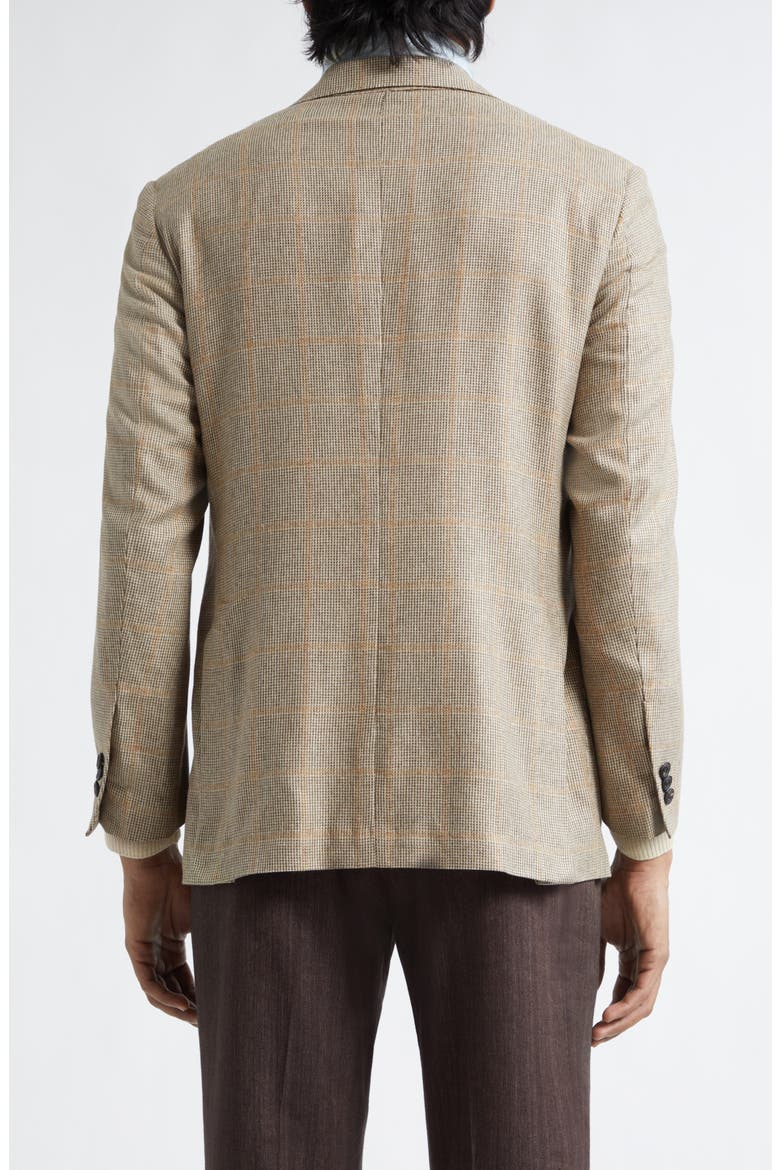 Waverly Check Silk Sport Coat, Alternate, color, TAN WINDOWPANE