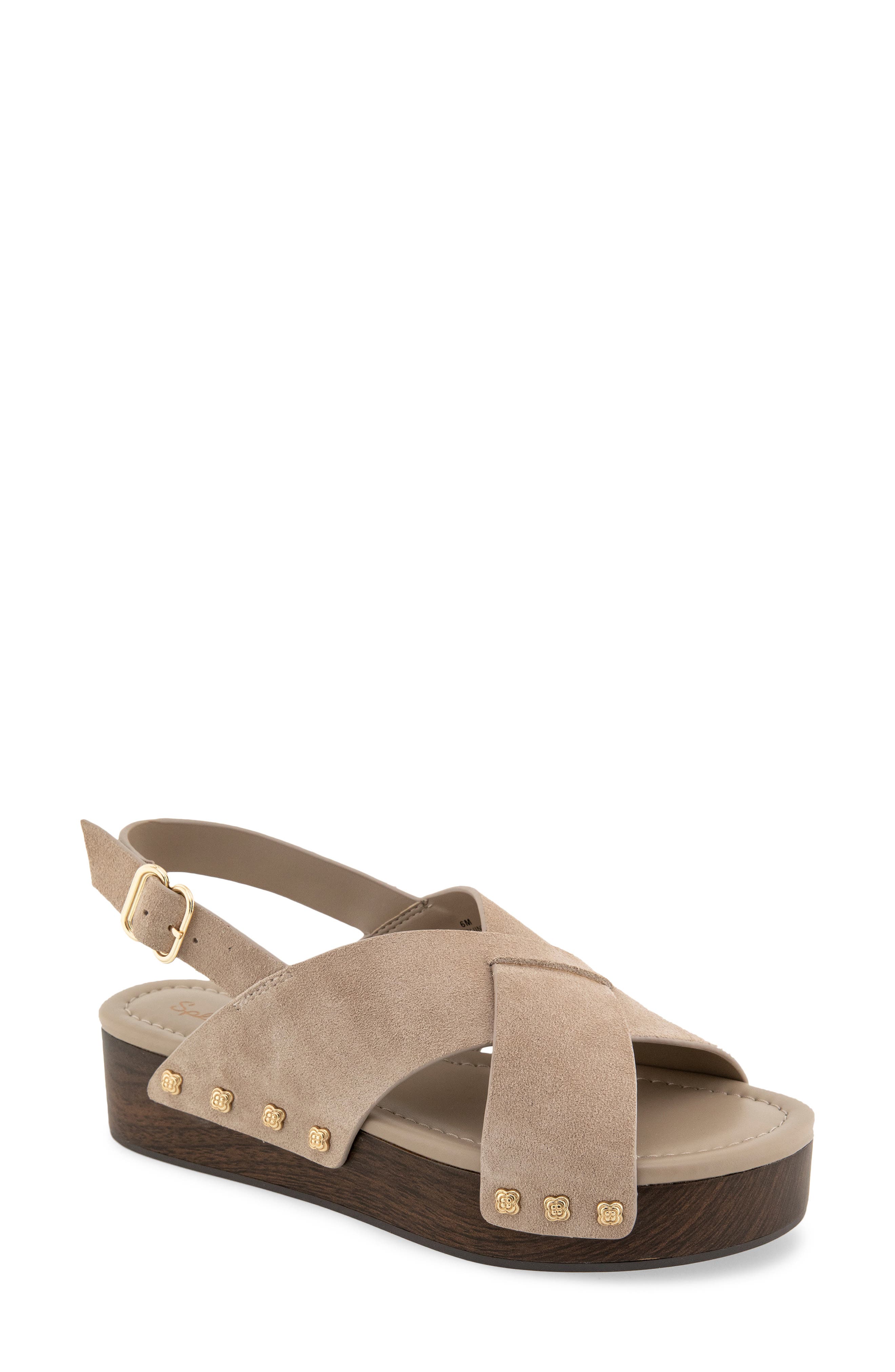 Splendid Quintana Platform Slingback Sandal In Neutral