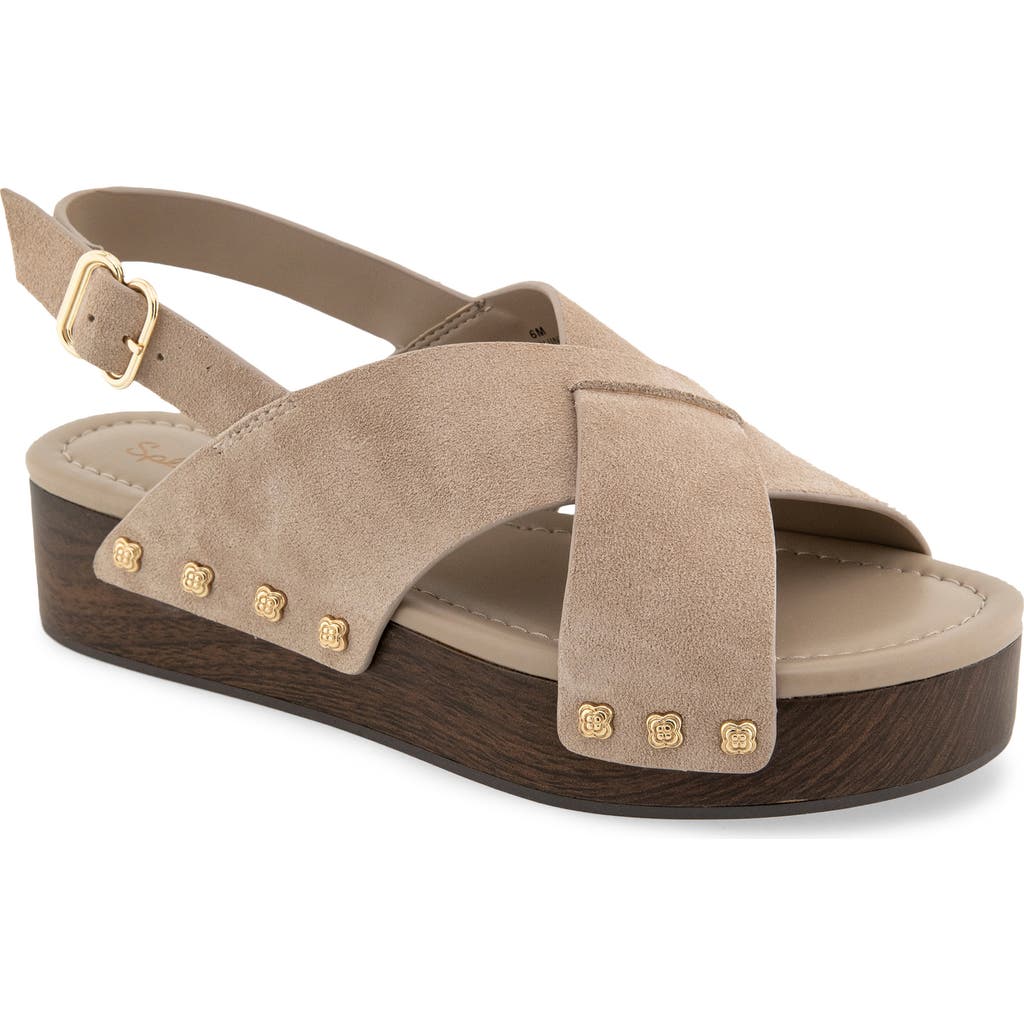 Splendid Quintana Platform Slingback Sandal In Neutral