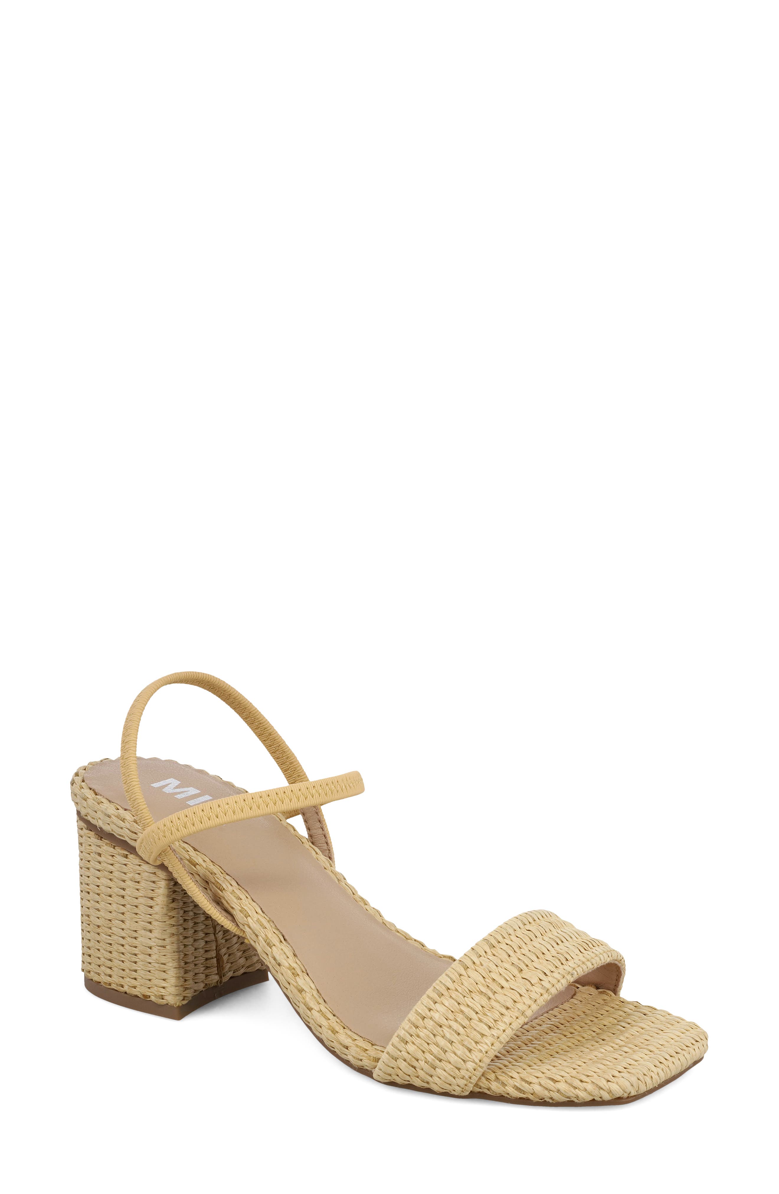 MIA Zissy Slingback Sandal, Main, color, Natural