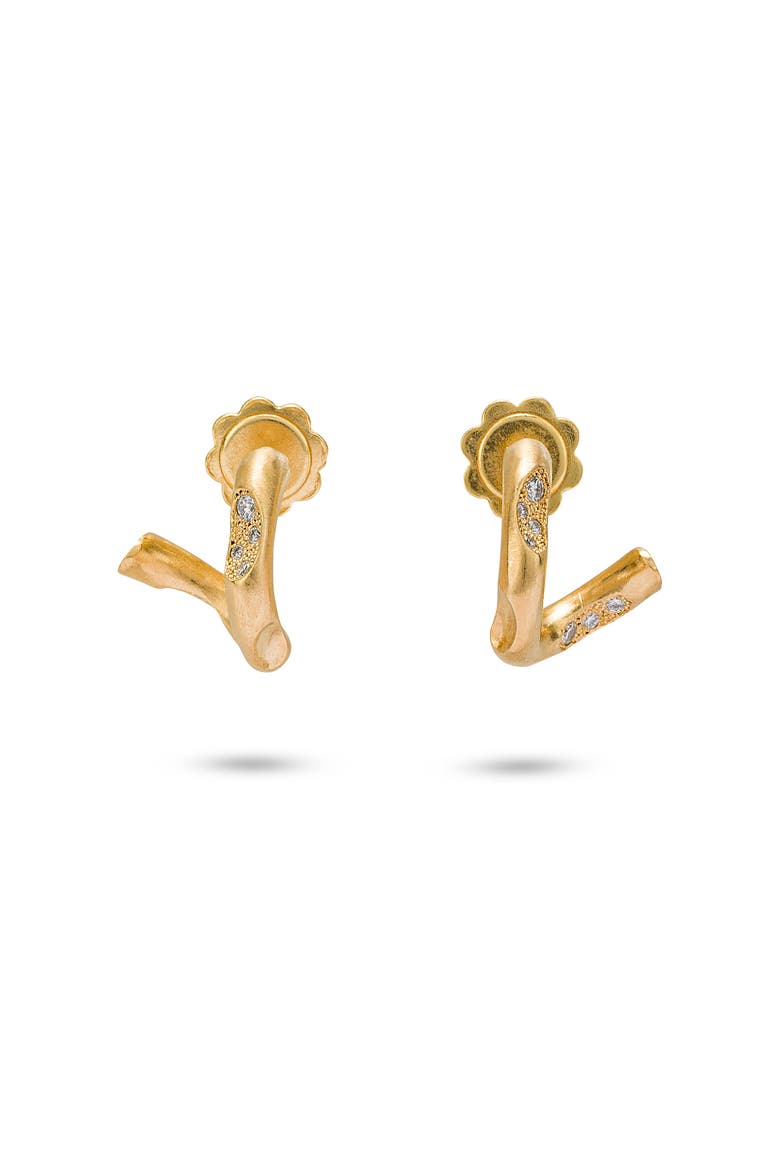 Eden Earrings Natural Gemstones. Handmade in Italy, Alternate, color, Diamonds