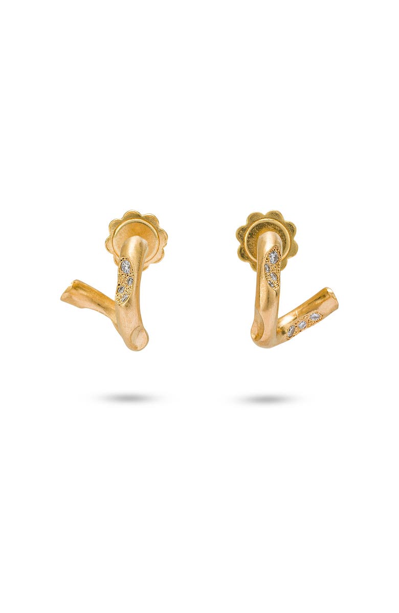 Eloise Jewelry Eden Earrings Natural Diamonds. Handmade in Italy, Alternate, color, Diamonds