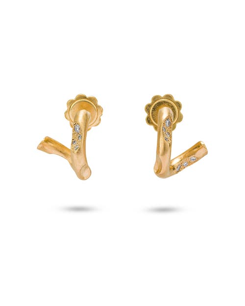 Eloise Jewelry Eden Earrings Natural Diamonds. Handmade In Gold