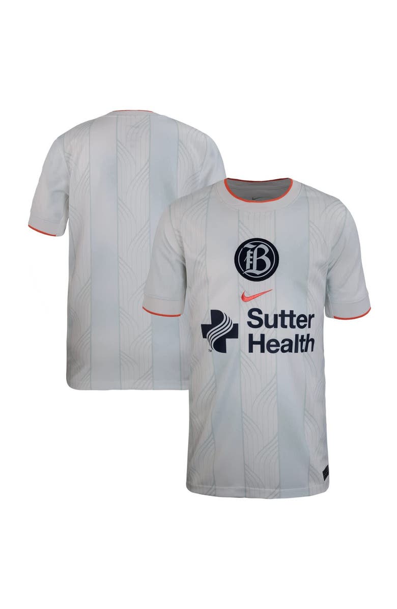 Nike Men's Nike White Bay FC 2025 Secondary Stadium Replica Jersey, Alternate, color, White