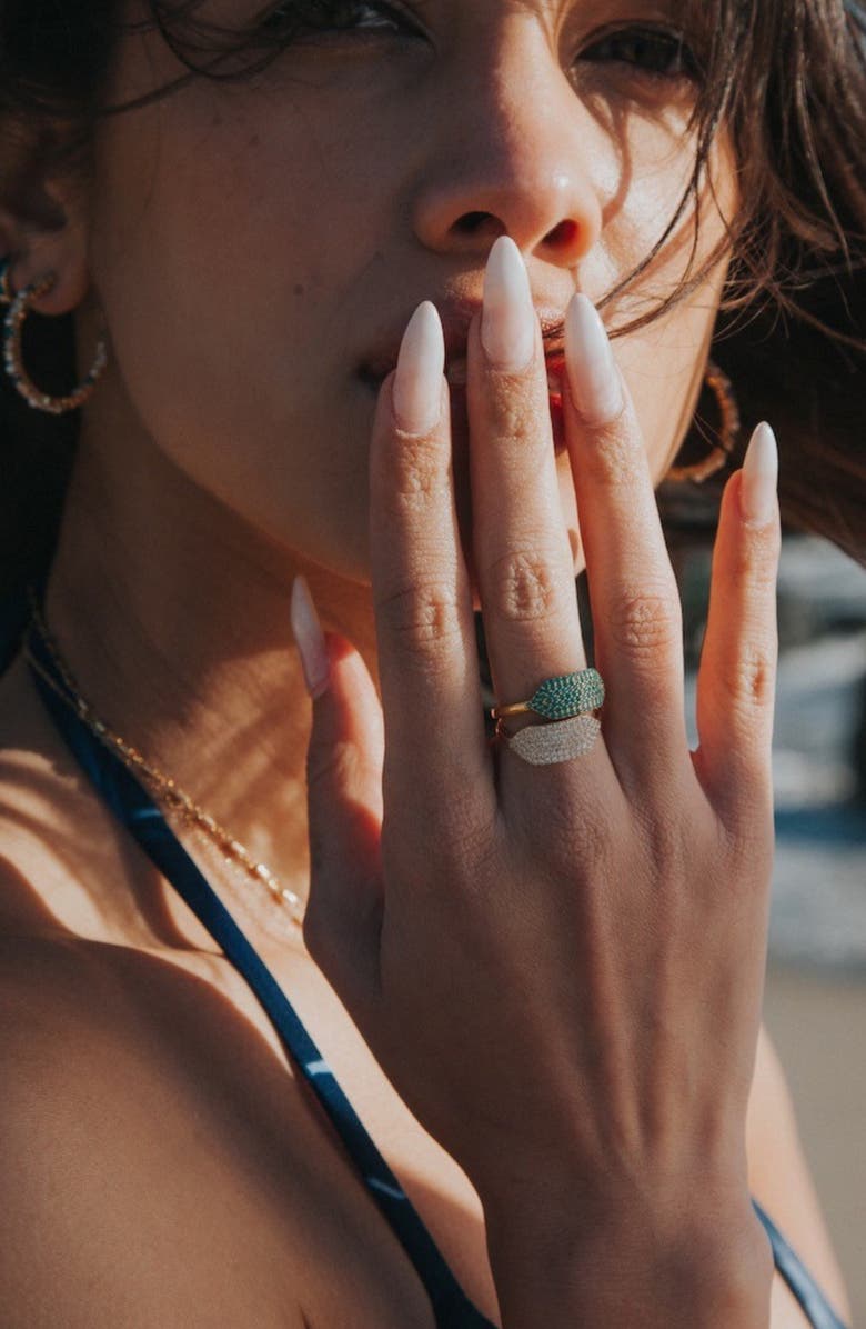 NATIVE GEM Id Ring, Alternate, color, Gold