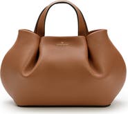 LA PORTEGNA Isabela Shoulder Bag Sculpted From Full Grain Leather