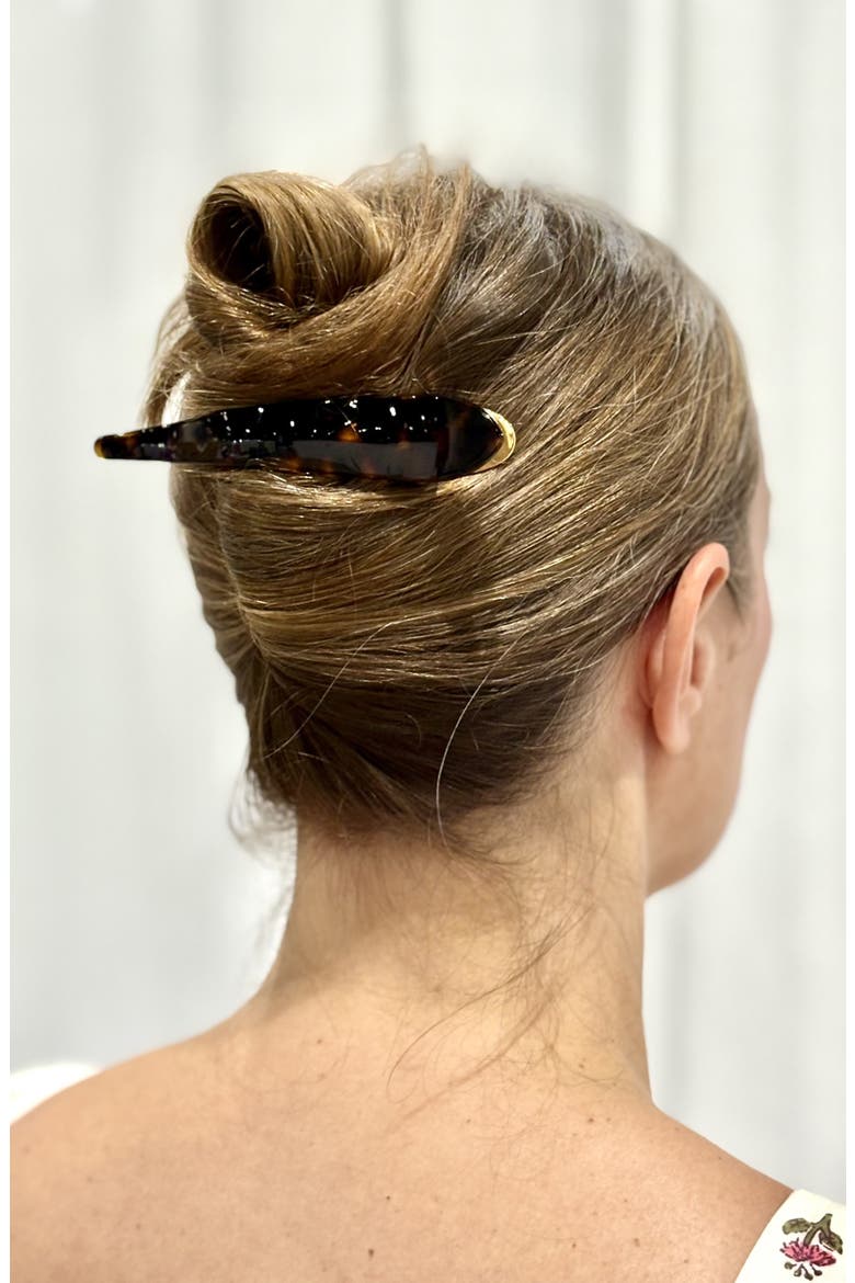 Star Clip, Alternate, color, BLACK TORTOISE
