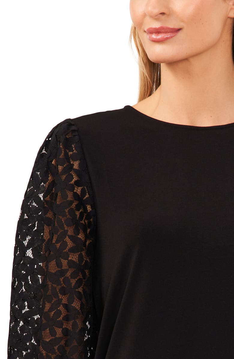 CeCe Lace Sleeve Top, Alternate, color,