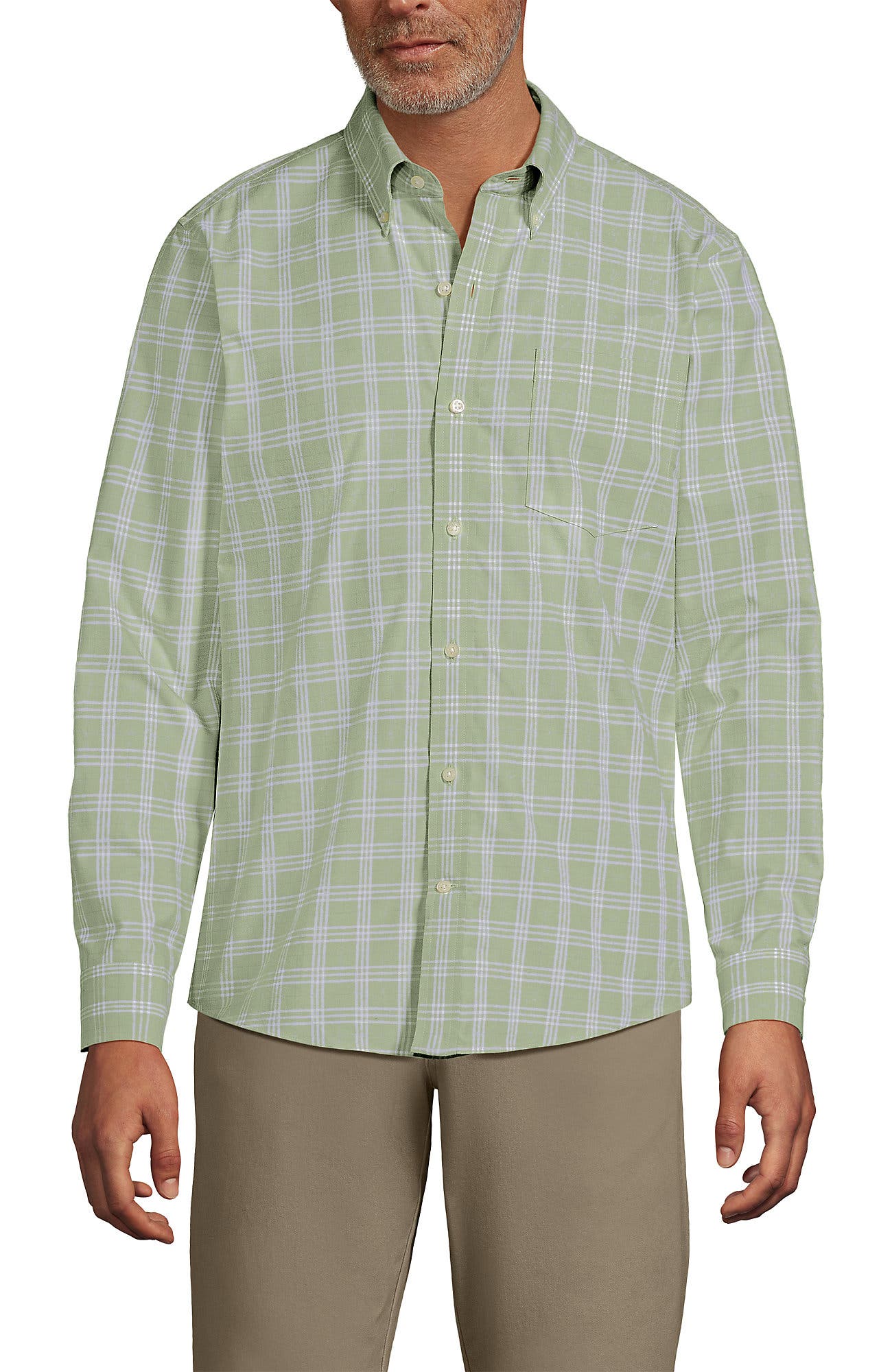 Light Stone Green Plaid