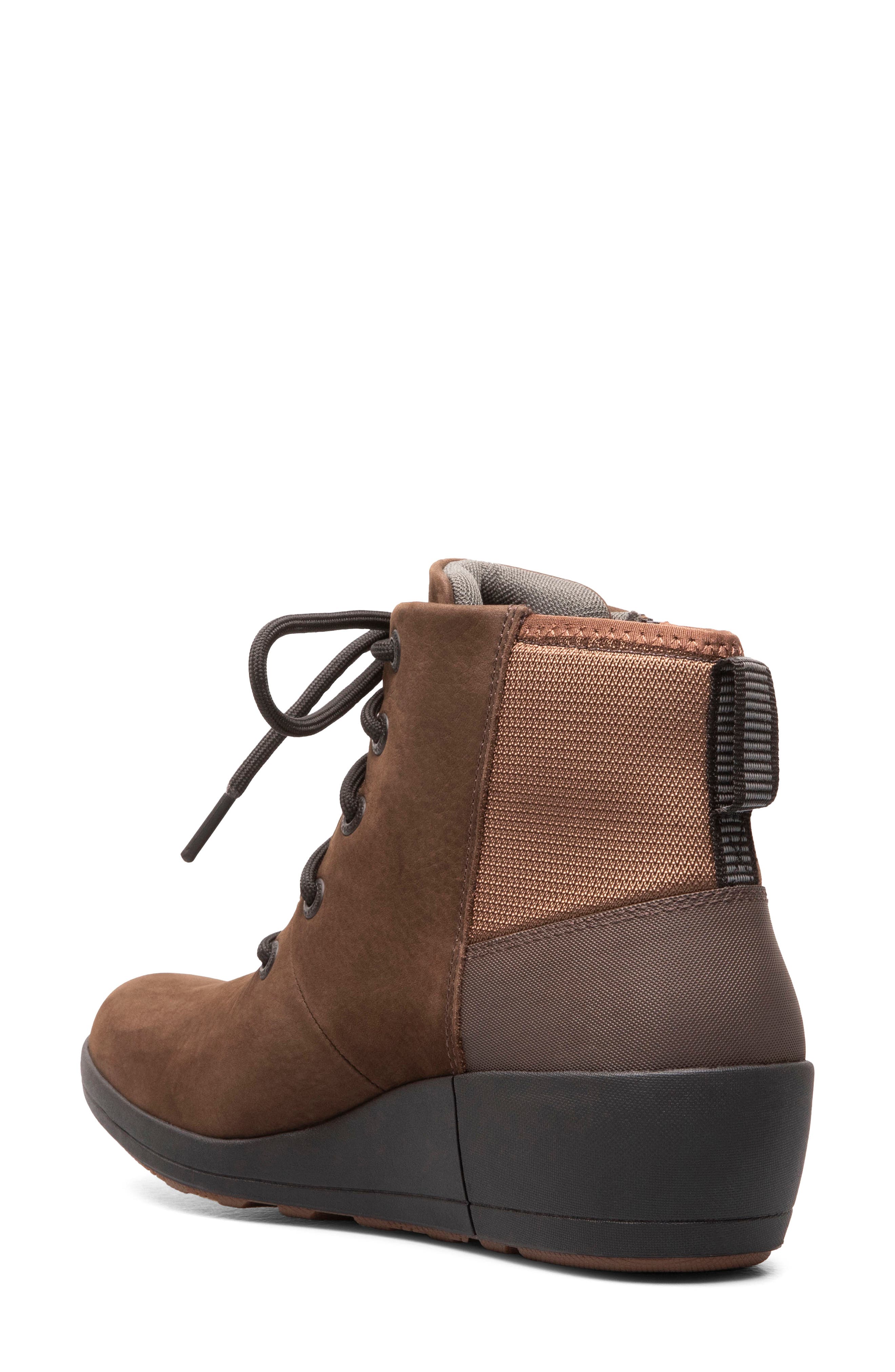 Vista Rugged Waterproof Leather Bootie, Alternate, color, BROWN
