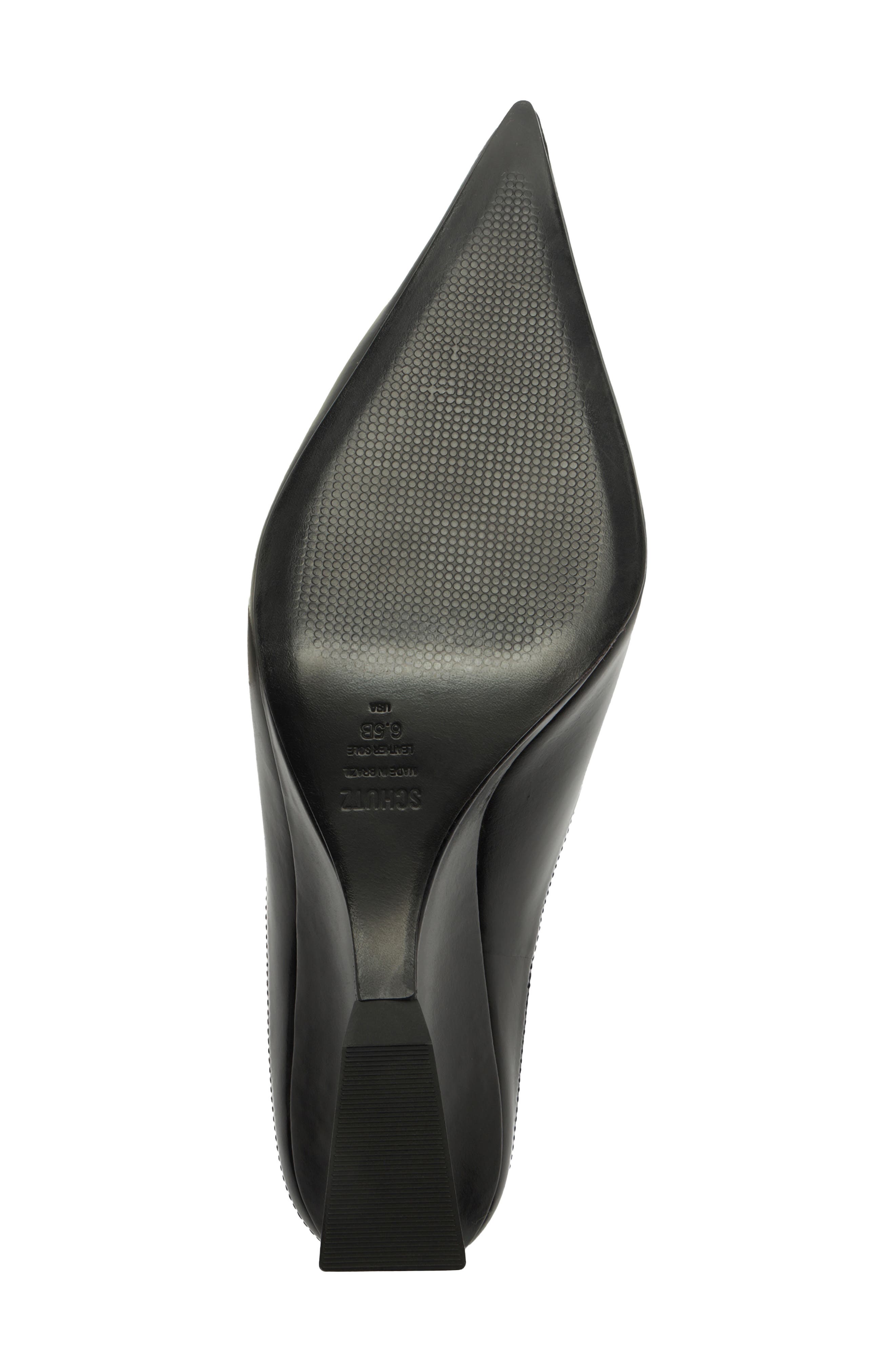 Siena Pointed Toe Wedge Mule, Alternate, color, BLACK