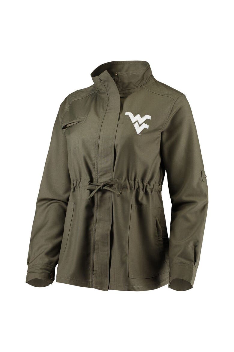 Women's Olive West Virginia Mountaineers Sierra Surplus Full-Zip Jacket, Alternate, color, Olive