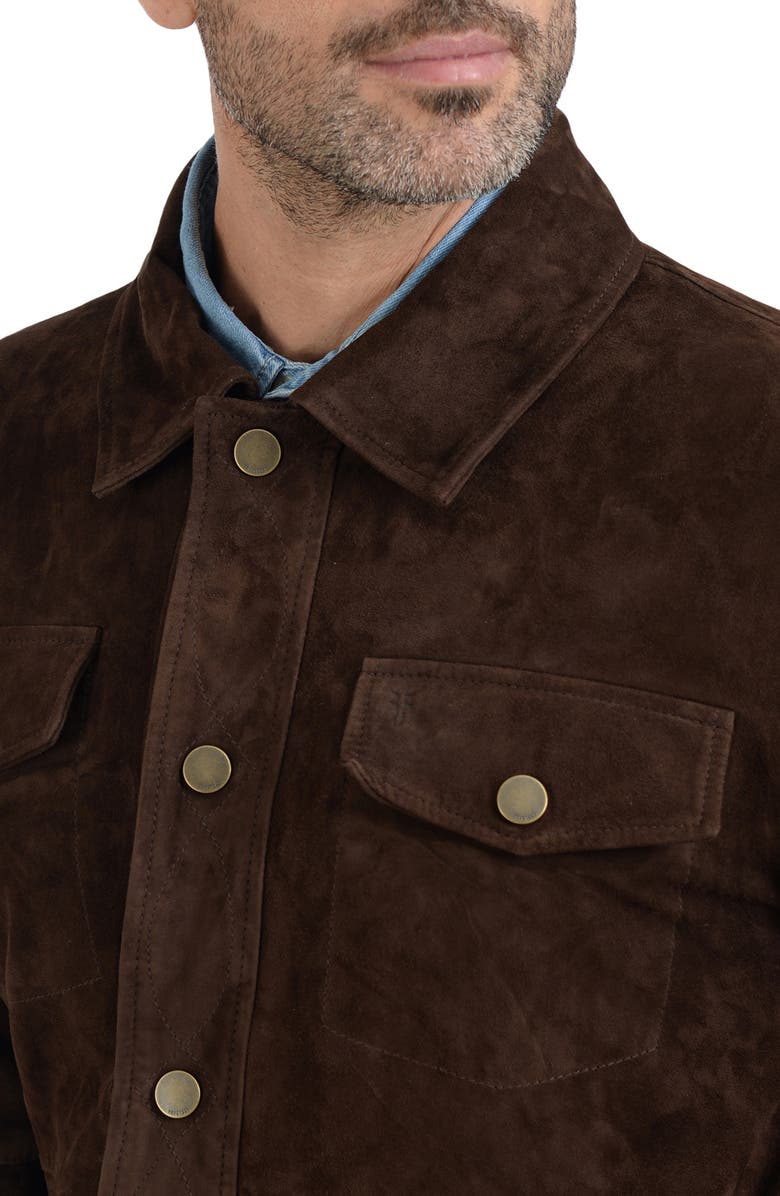 Frye Goat Suede Shacket, Alternate, color,