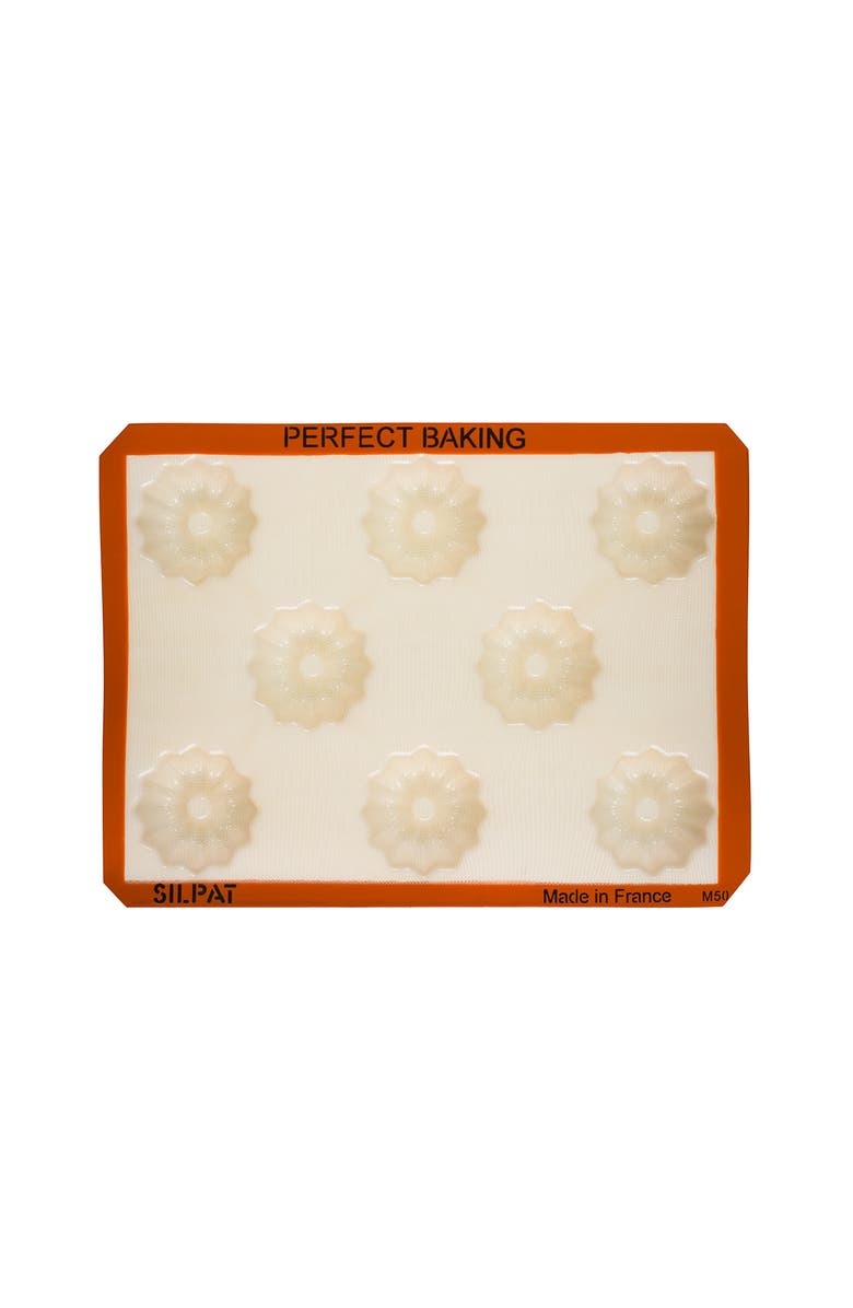 Silpat Perfect Non-Stick Fluted Cake Mold, Main, color, Orange