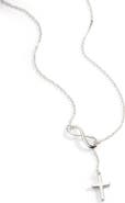 Mint & Lily Infinity Cross Pendant Necklace