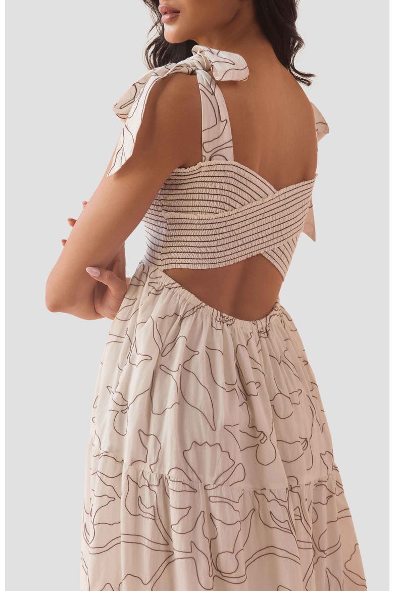 Cotton Lana Maxi Dress, Alternate, color, UMA COCONUT