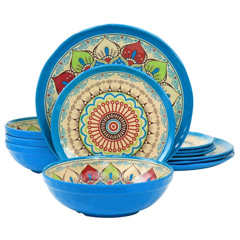 Camilla 12 Piece Melamine Dinnerware Set