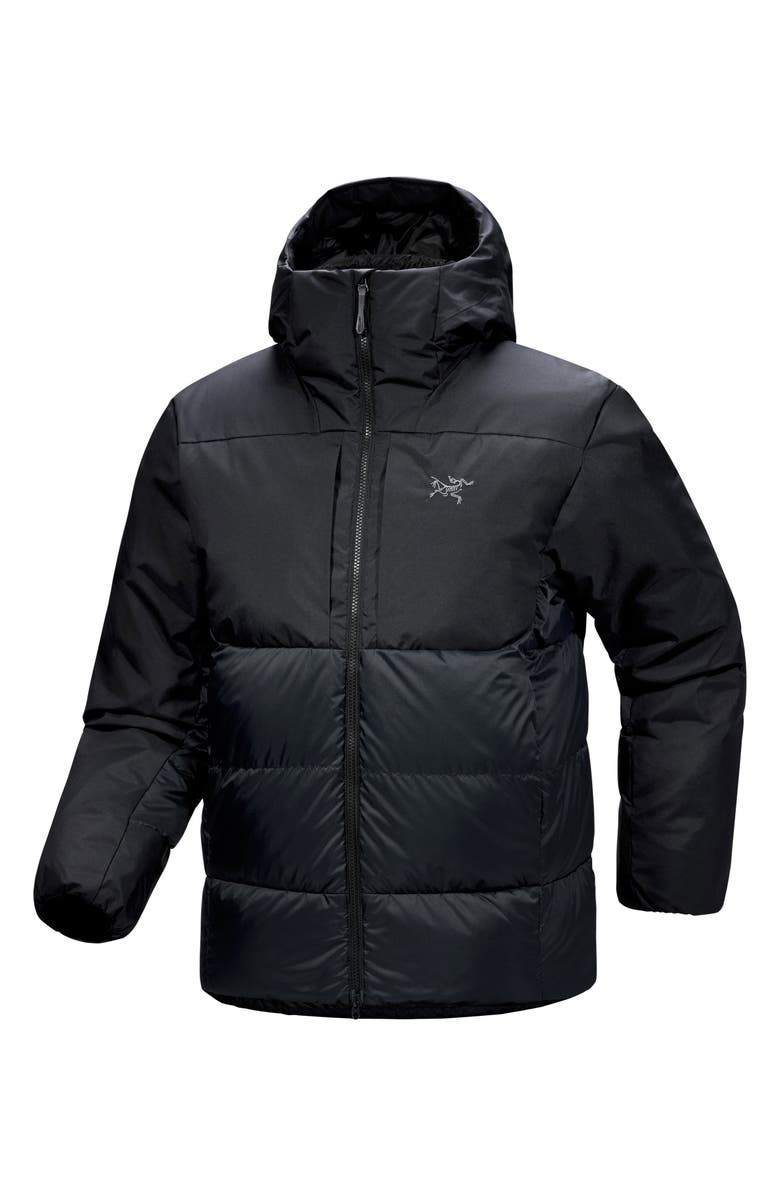 Arc'teryx Thorium Quilted 750 Fill Power Down Hooded Jacket, Alternate, color, Black