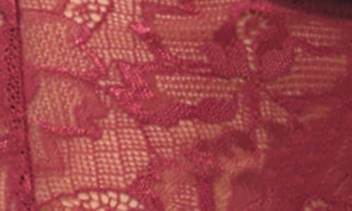 Oh La La Cheri Quinn Floral Lace Teddy In Red