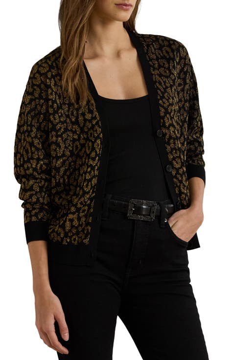 Metallic Double Knit Cardigan