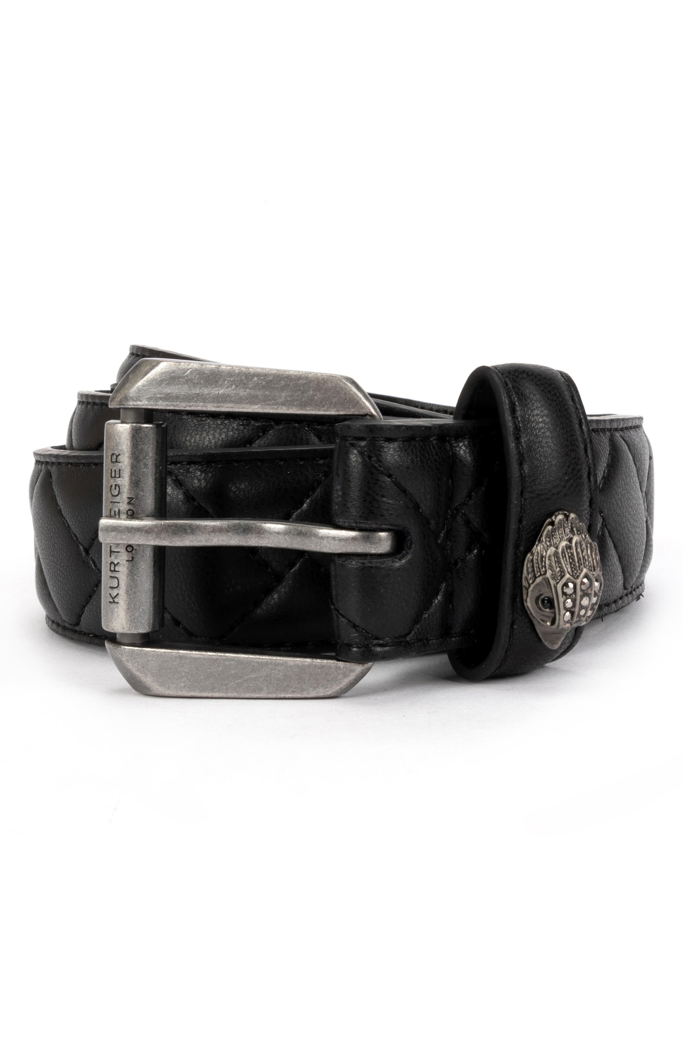 Kurt Geiger London Micro Quilt Leather Belt