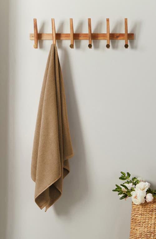 Woven & Weft Popcorn Texture 6-piece Towel Set In Mocha