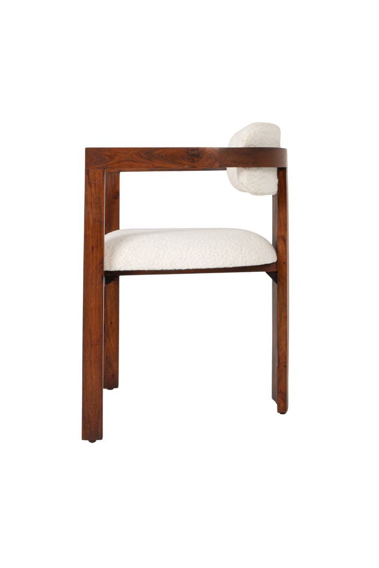 Dining Chair with Upholstered Seat, Alternate, color, Natural