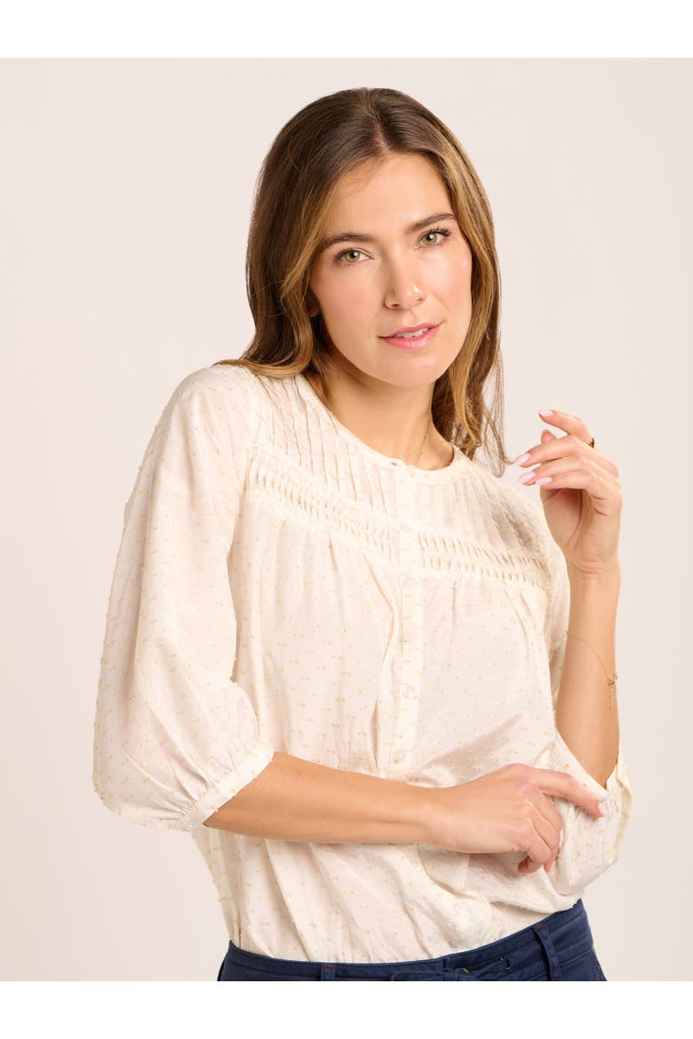Boardwalk Blouse, Main, color, Cream