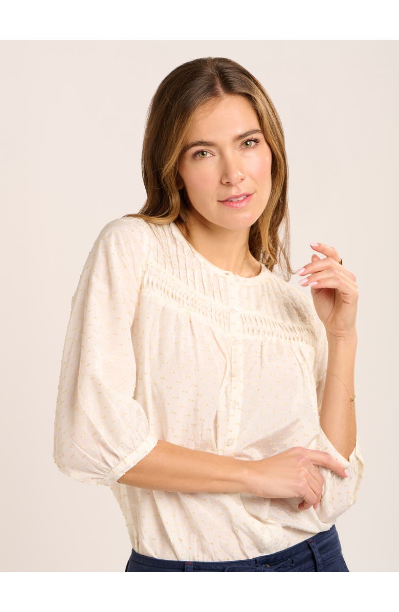 Brakeburn Boardwalk Blouse, Main, color, Cream