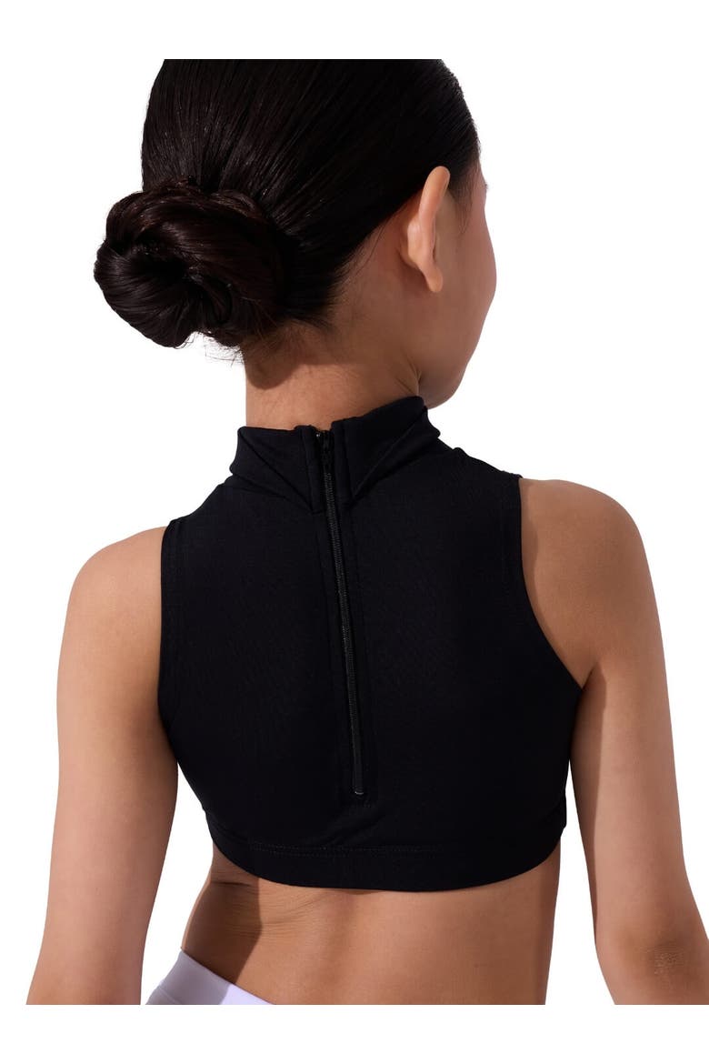 Team Basics Mock Neck Top, Alternate, color, Black