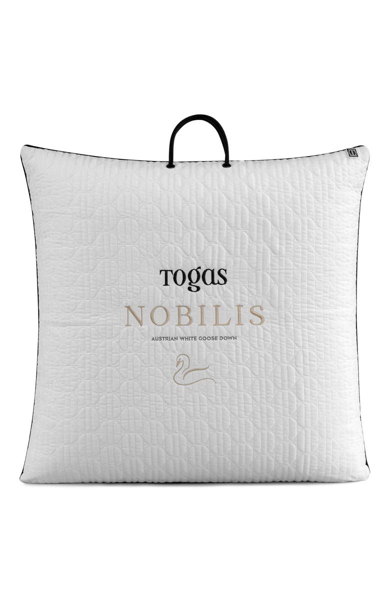 Togas Nobilis Austrian goose down pillow, Alternate, color, White