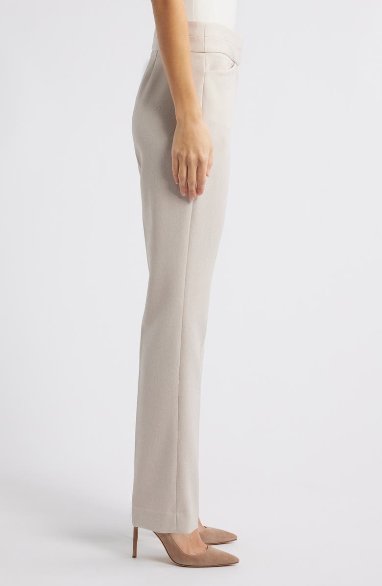 Tahari ASL Twill Pants, Alternate, color, Oatmeal