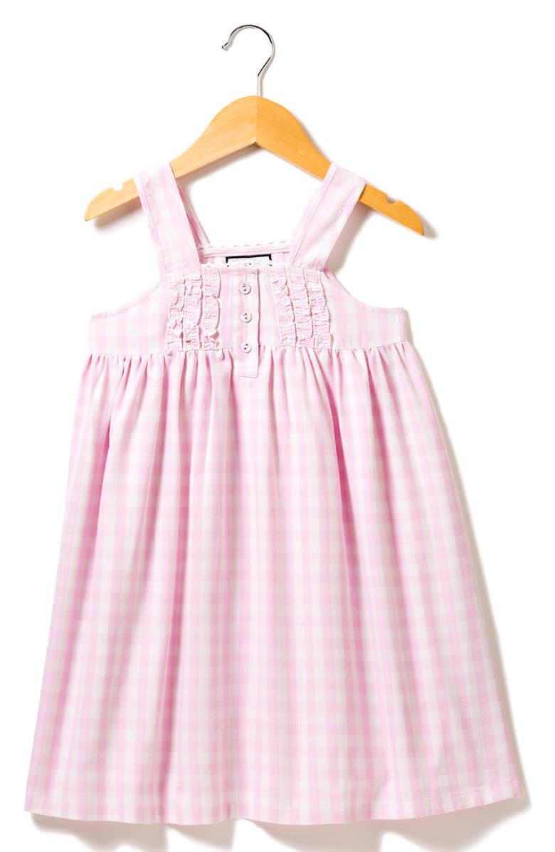 Petite Plume Kids' Gingham Nightgown, Alternate, color, Pink Multi
