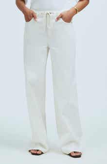 Madewell Drawstring High Waist Superwide Leg Jeans