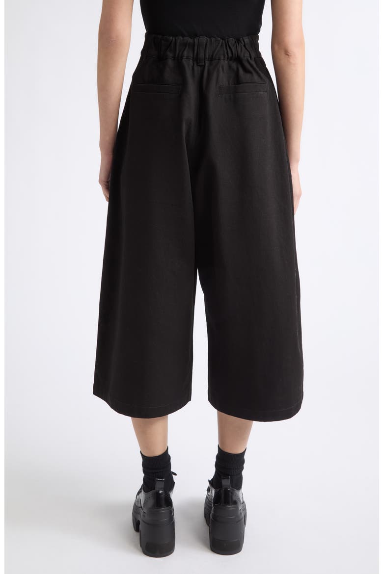 Front Pocket Cargo Culottes, Alternate, color, BLACK