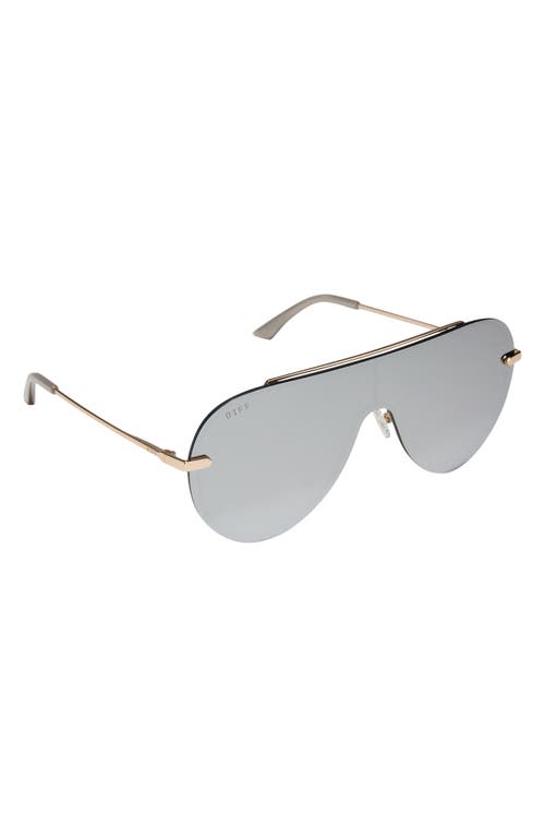 DIFF DIFF IMANI 139MM GRADIENT SHIELD SUNGLASSES 