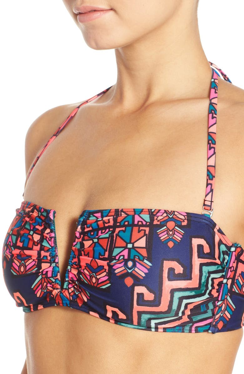 Mara Hoffman Convertible Bandeau Bikini Top, Alternate, color, 