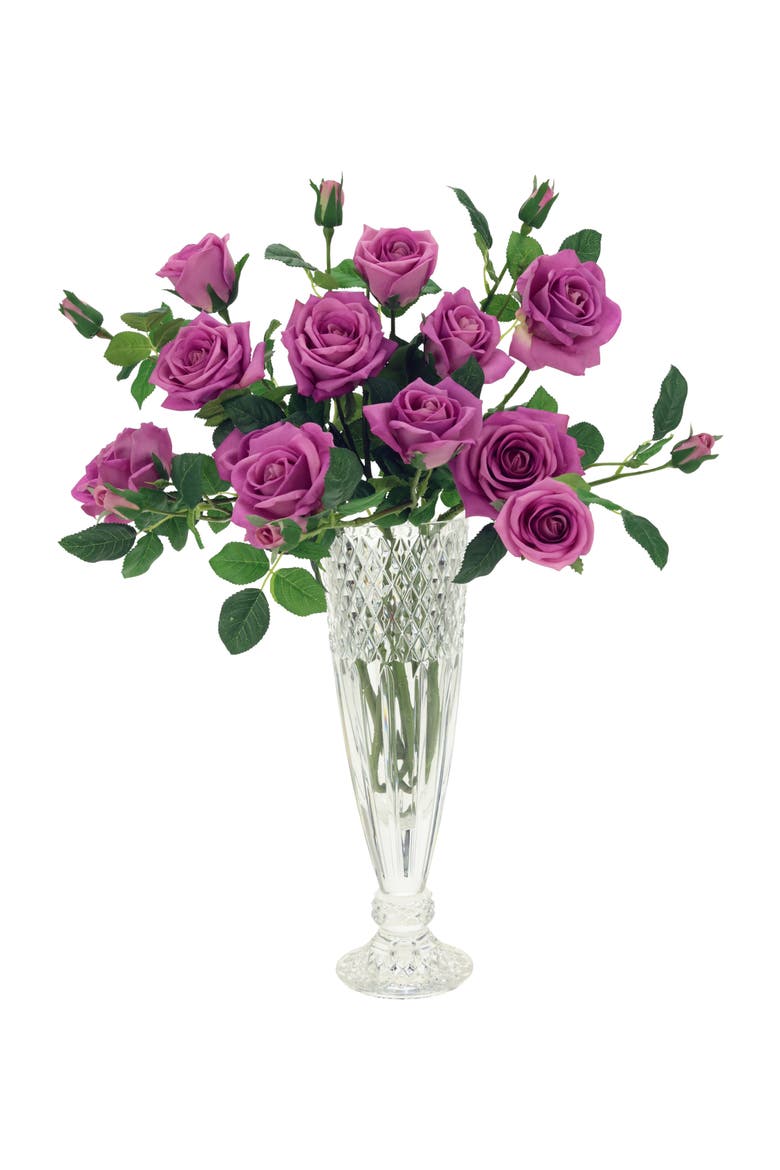Luscious Garden Rose Natural Touch, Box of 6, Alternate, color, Lavender