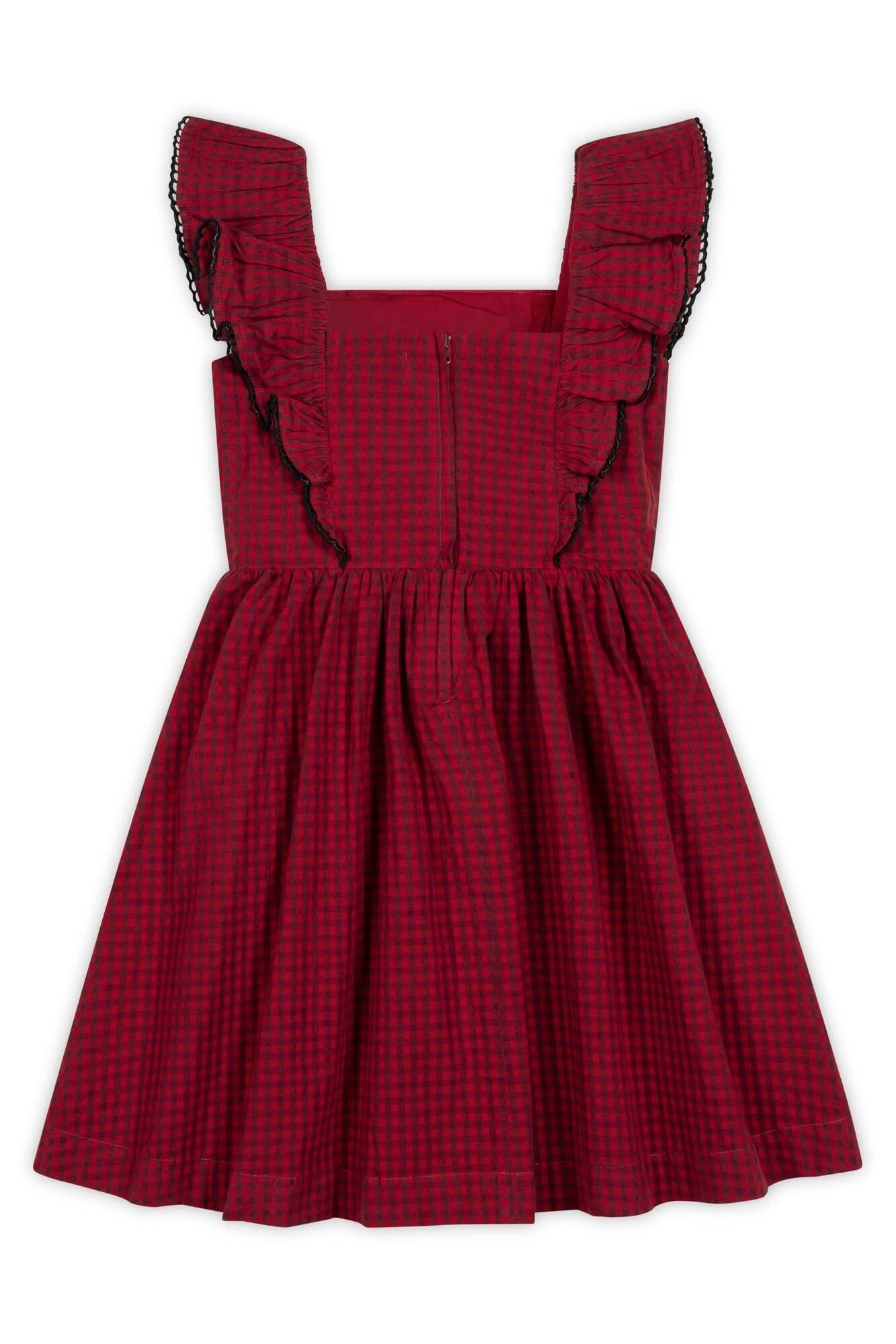 Hope & Henry Kids' Organic Ruffle Jumper Dress | Nordstrom