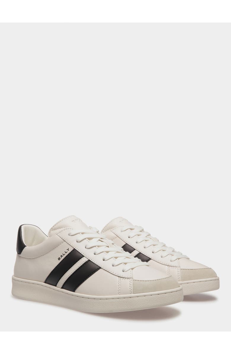 Bally Tennis Sneaker in Plain Calf Leather, Alternate, color,