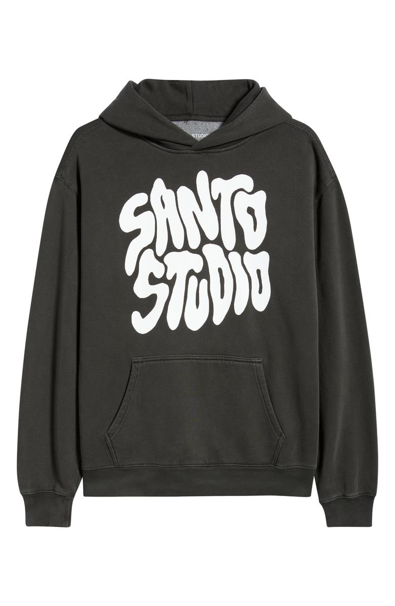 SANTO STUDIO Santo Type Graphic Hoodie, Alternate, color, Vintage Black