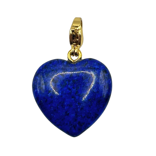 Holst + Lee Holst+lee Semi Precious Stone Heart Pendant In Blue