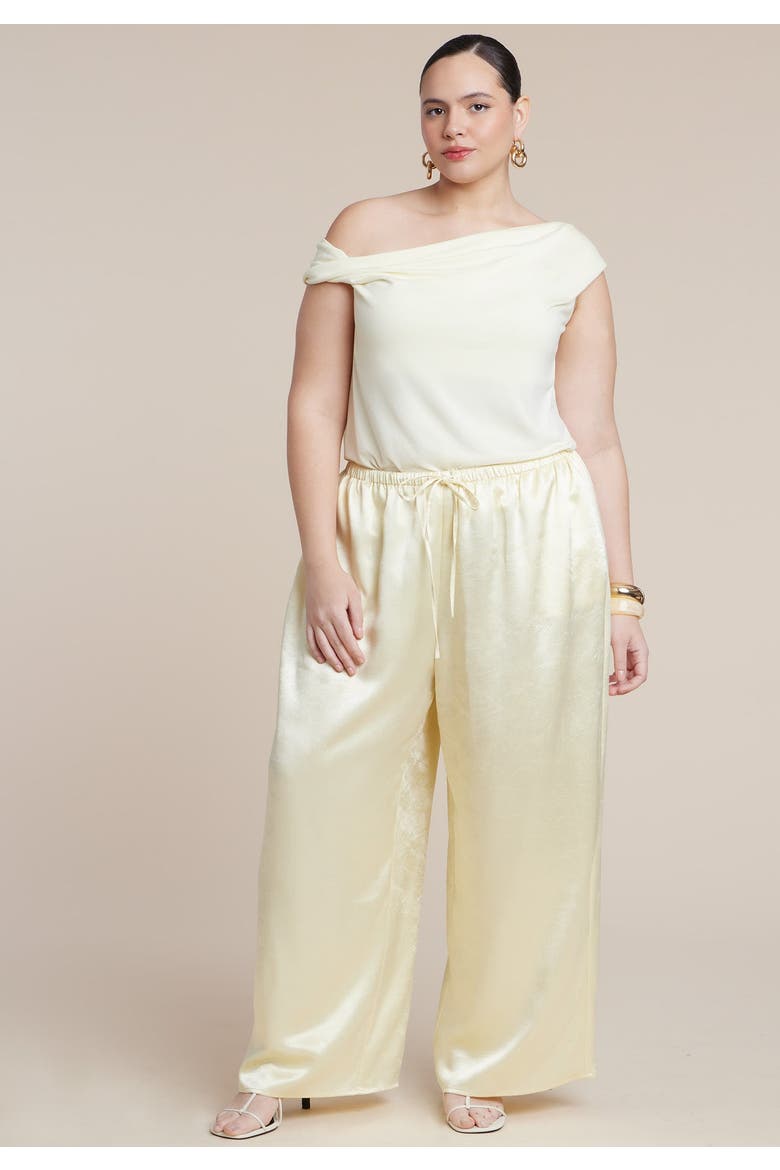 Asym Twist Sleeve Top, Alternate, color, SUNLIGHT