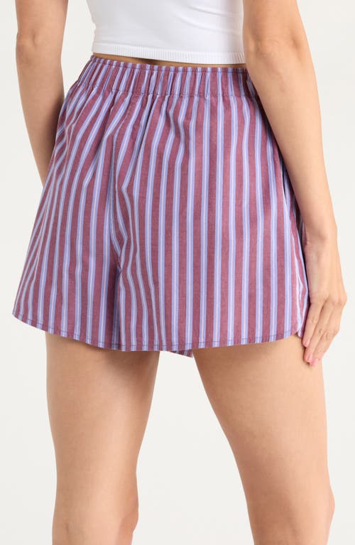 Lunya Airy Cotton Boxer Pajama Shorts In Multi