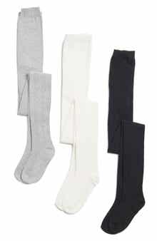 Capelli New York Kids' 3-Pack Cable Knit Sweater Tights