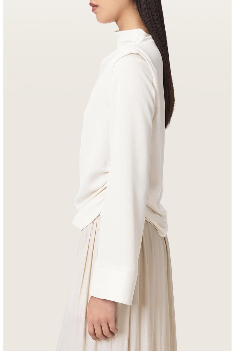 Leslie Cowl Neck Long Sleeve Top, Alternate, color, ANTIQUE WHITE