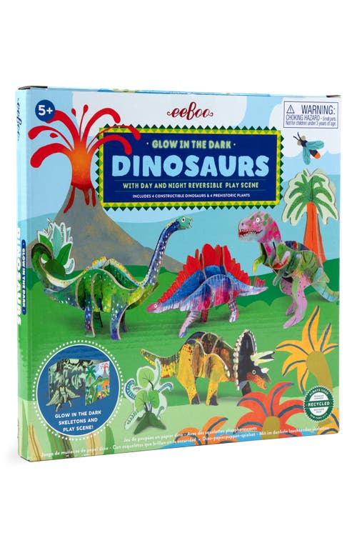 eeBoo Glow in the Dark Dinosaurs Playset in Multi  product